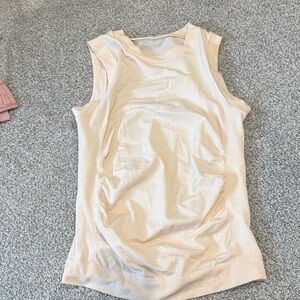 Athleta Cream Sleeveless Tank Top